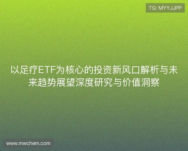 以足疗ETF为核心的投资新风口解析与未来趋势展望深度研究与价值洞察